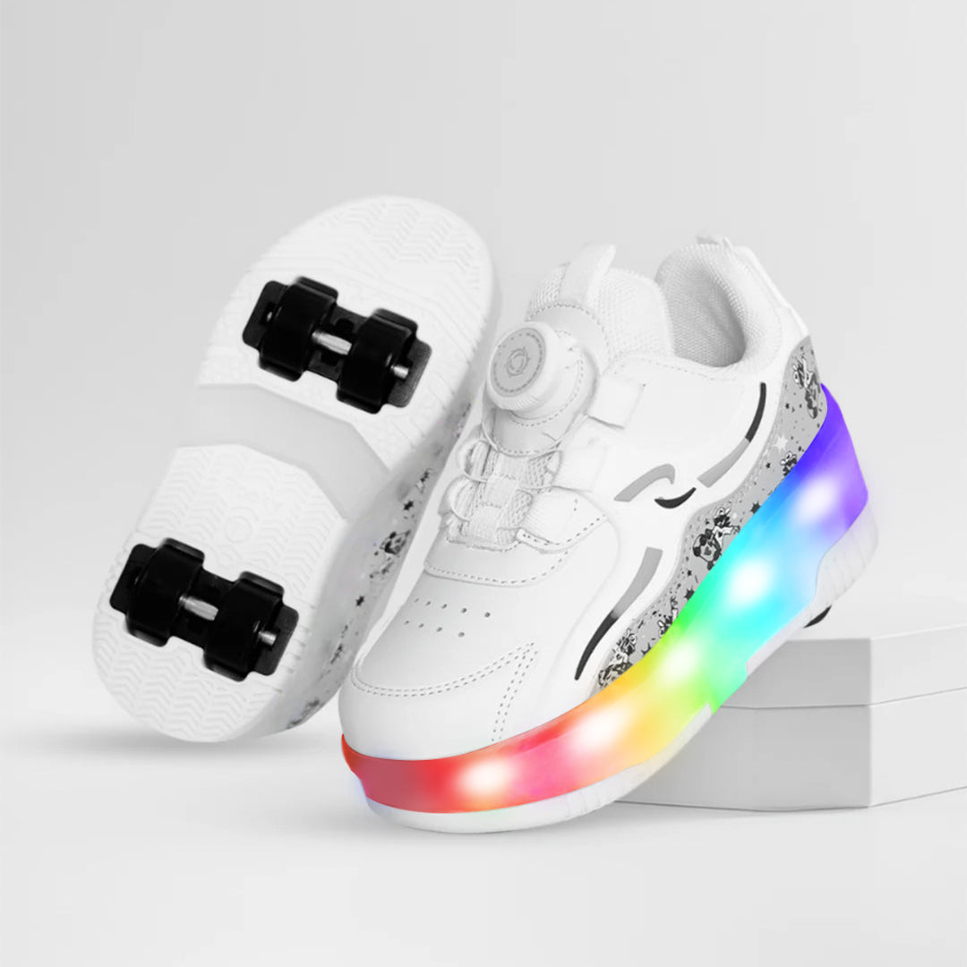 LED Işıklı Patenli Çocuk Ayakkabısı – Yürürken Paten'e Dönüşür