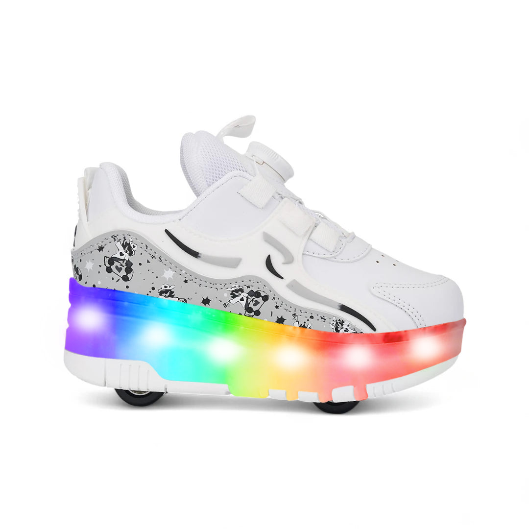 LED Işıklı Patenli Çocuk Ayakkabısı – Yürürken Paten'e Dönüşür